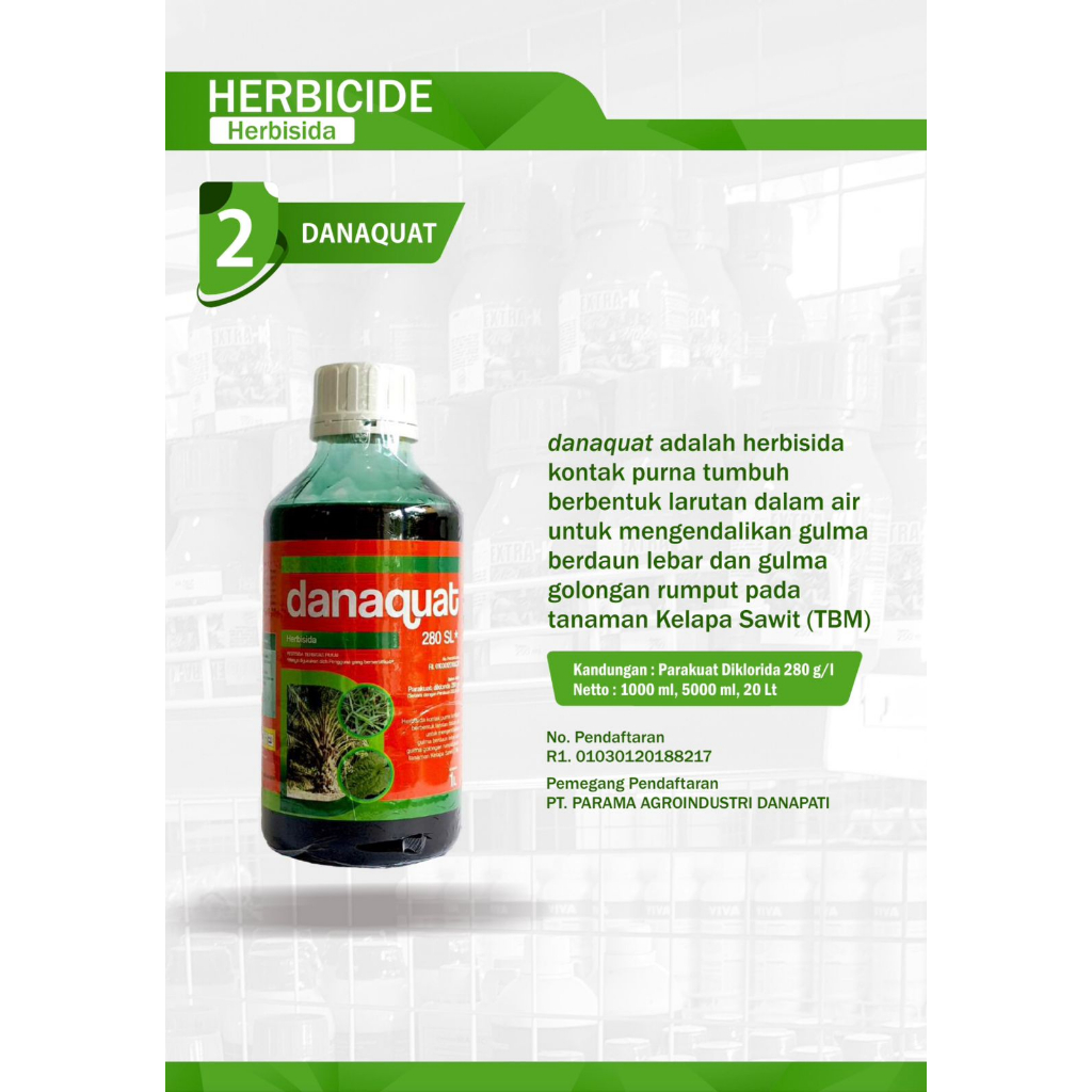 Jual Herbisida Danaquat Racun Rumput Obat Rumput Herbisida Obat