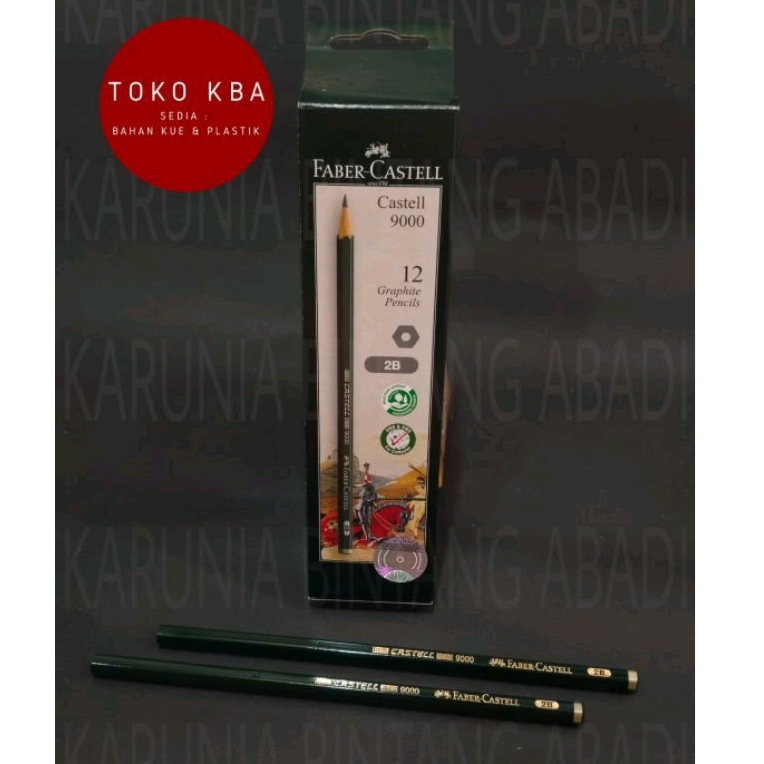 Jual Pensil Faber Castell 9000 - 2B Satuan | Shopee Indonesia