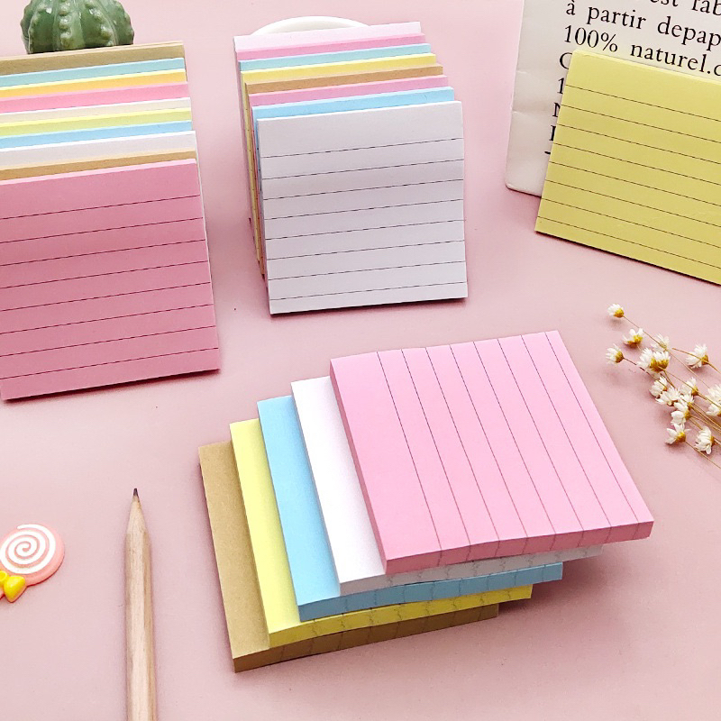 Jual 1097S Delunashop N-04 sticky note Memo Brown White warna warni ...