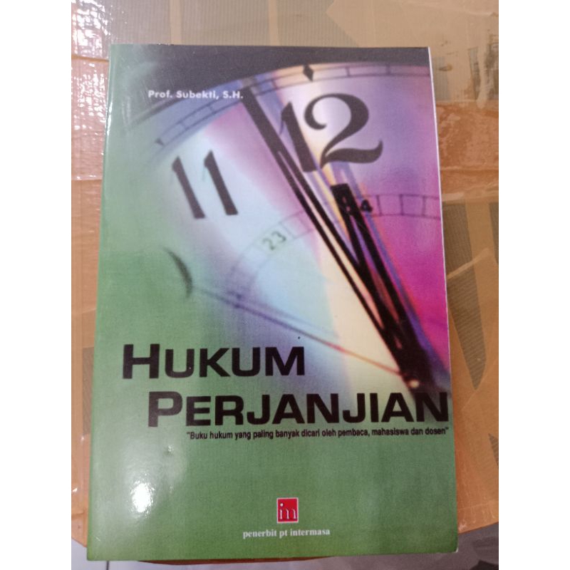 Jual Buku Hukum Perjanjian Prof Subekti Sh Shopee Indonesia