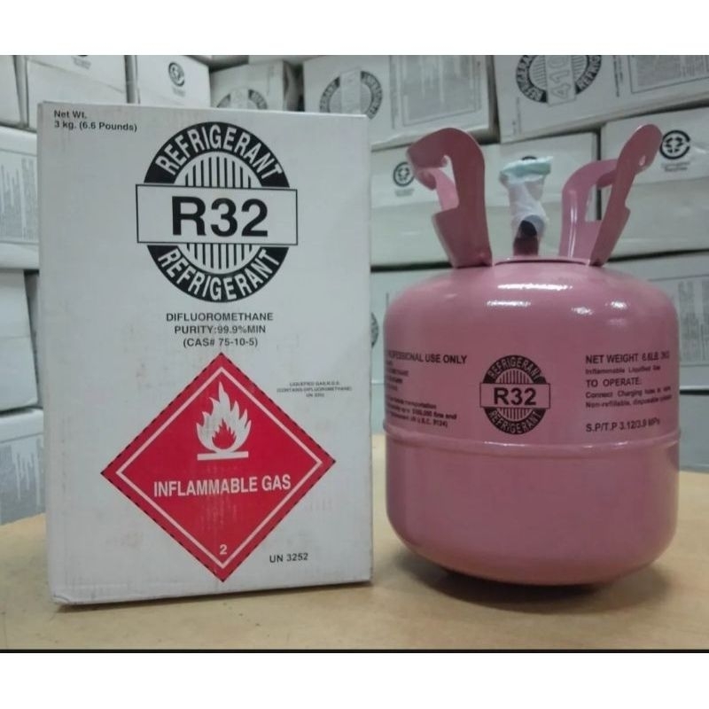 Jual FREON REFRIGERANT R32 pink 3 kg Shopee Indonesia