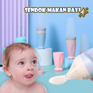 Jual Novaku Silikon Sendok Makan Bayi Lembut Sendok Botol Mpasi Silikon