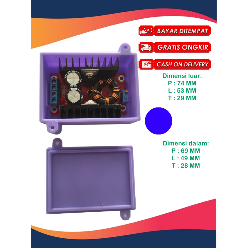 Jual Casing Chasing Box Bok Converter DC TO DC step up DC DC Step Up ...