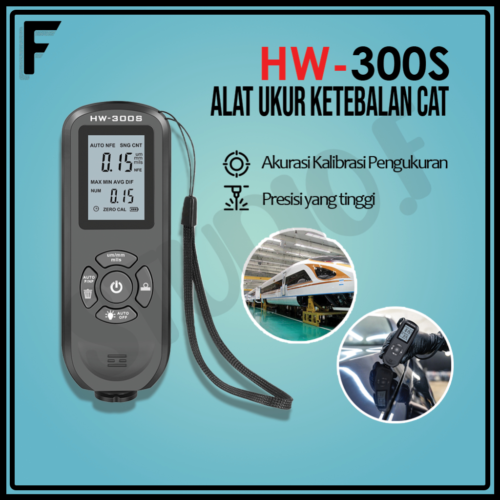 Jual Alat Ukur Ketebalan Cat Hw S Dan Hw Pro Lcd Lampu Digital Pengukur Ketebalan Film