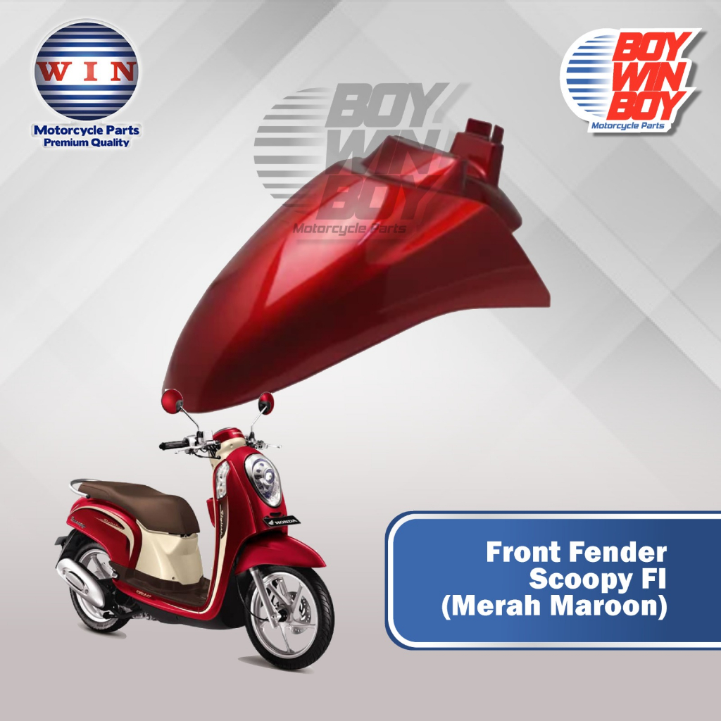 Jual Slebor depan spakboard depan Scoopy FI merk WIN. Front Fender ...