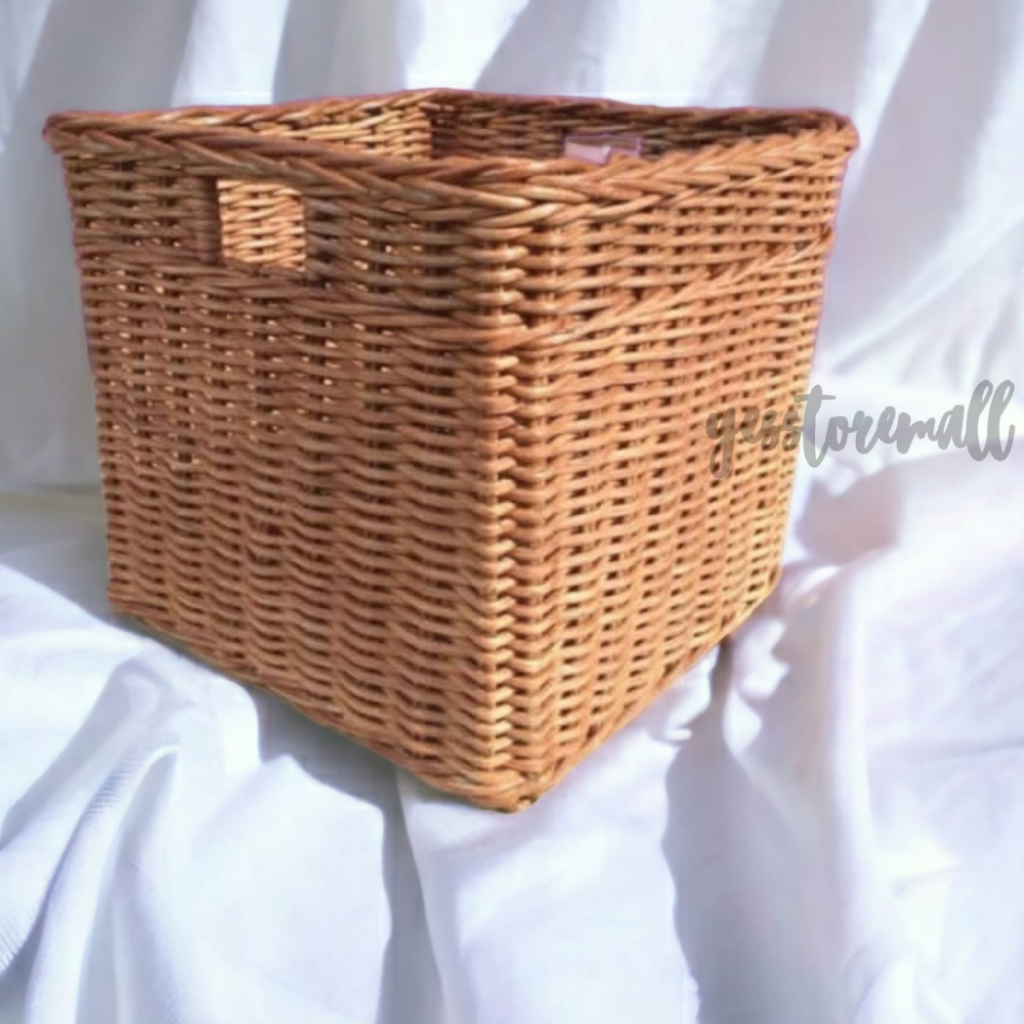 Jual Keranjang rotan persegi kotak besar penyimpanan barang serbaguna ...