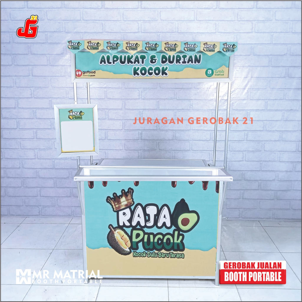 Jual Booth portable Model Meja Depan Plus Atap Juragan Gerobak 21 Untuk ...