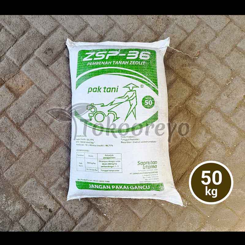 PUPUK PAK TANI ZSP-36 BERAT 50 KG ZEOLIT KEMASAN PABRIK VIA CARGO