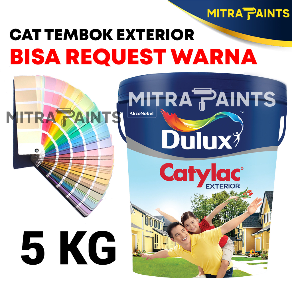 Jual Cat Tembok Eksterior Dulux Catylac Exterior 5kg Bisa Request Custom Warna Tinting 8413