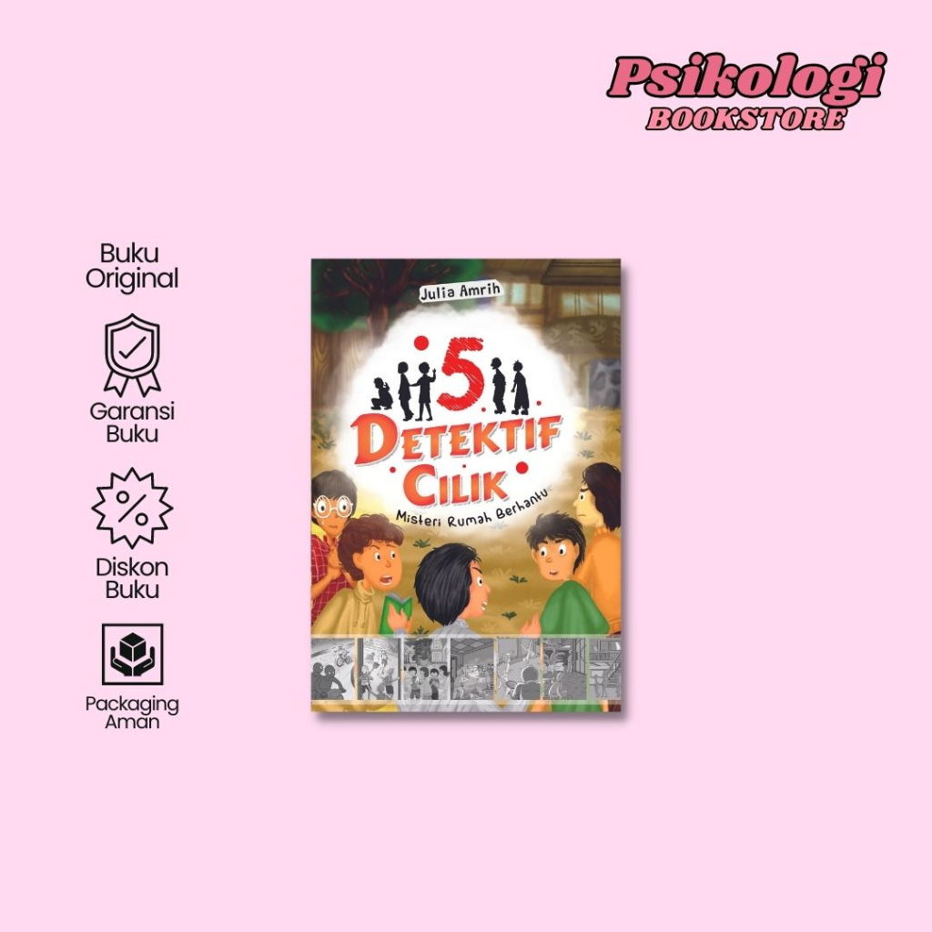 Jual Buku Lima Detektif Cilik: Misteri Rumah Berhantu - Julia Amrih