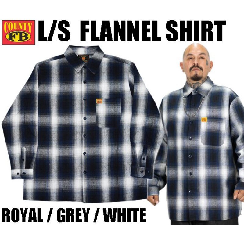 Jual L/S FLANNEL SHIRT (F B. COUNTY) | Shopee Indonesia