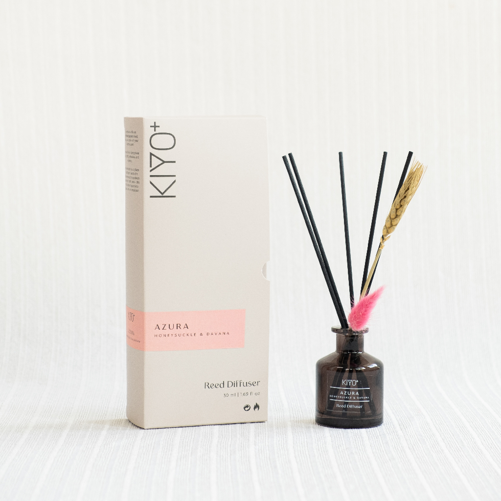 Jual KIYO+ Reed Diffuser AZURA / Honeysuckle & Davana 50ml | Shopee ...