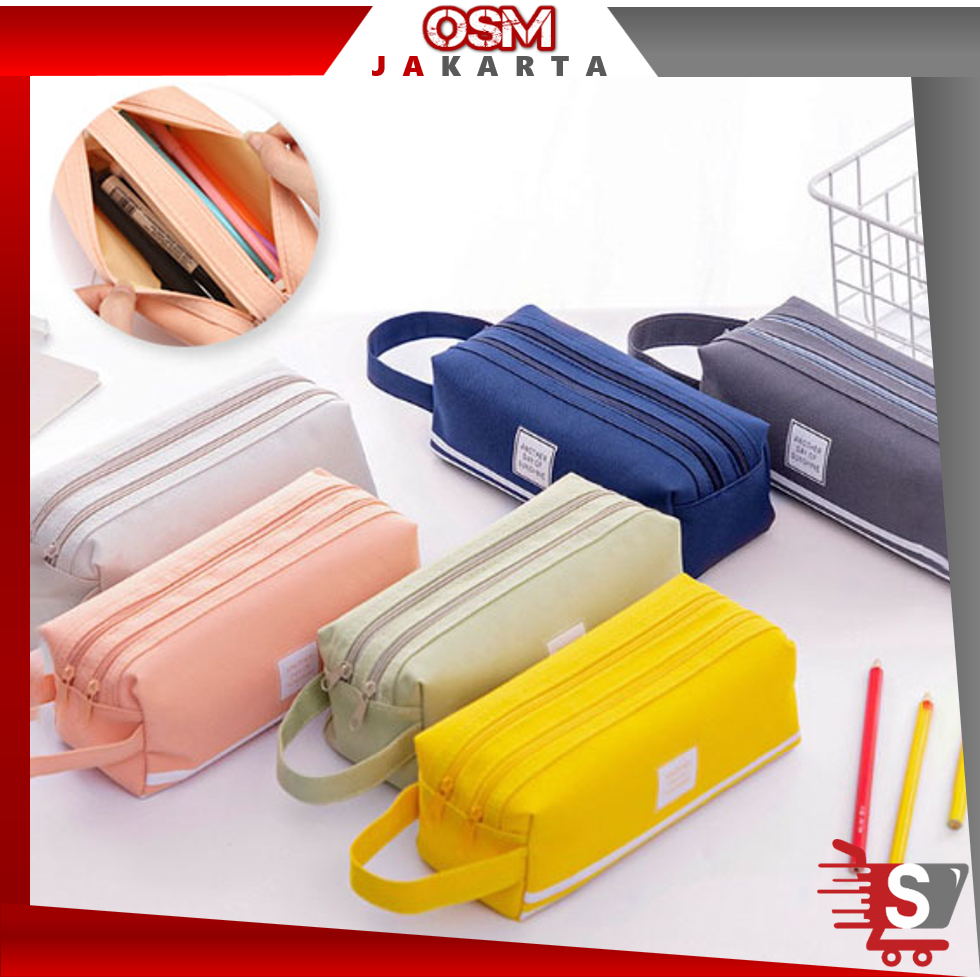 Jual Osm Jkt S Kotak Pensil Dan Stationery Dual Zipper Tempat