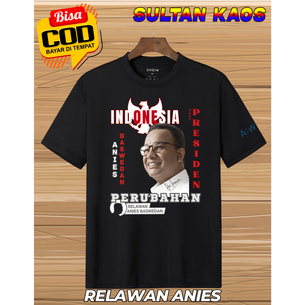 Jual Aniesbaswedan Sultankaos89 Baju Anies Presiden 2024 Kaos Pemilu