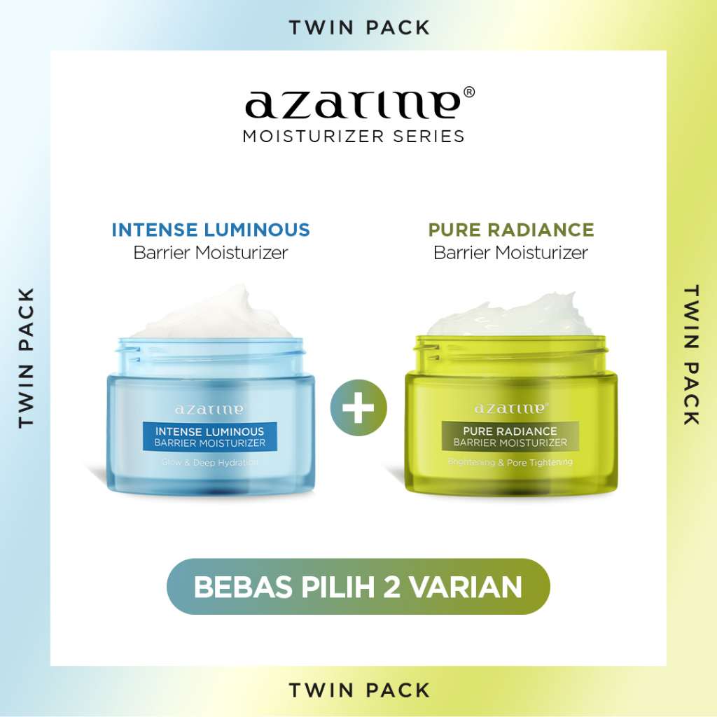Jual [Twin Pack] Azarine Barrier Moisturizer Series Pelembab Wajah Cream Gel Facial Moisturizer