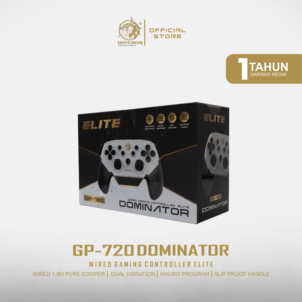 Jual Gamepad Imperion ELITE GP 720 Dominator Wired Gaming Controller ...