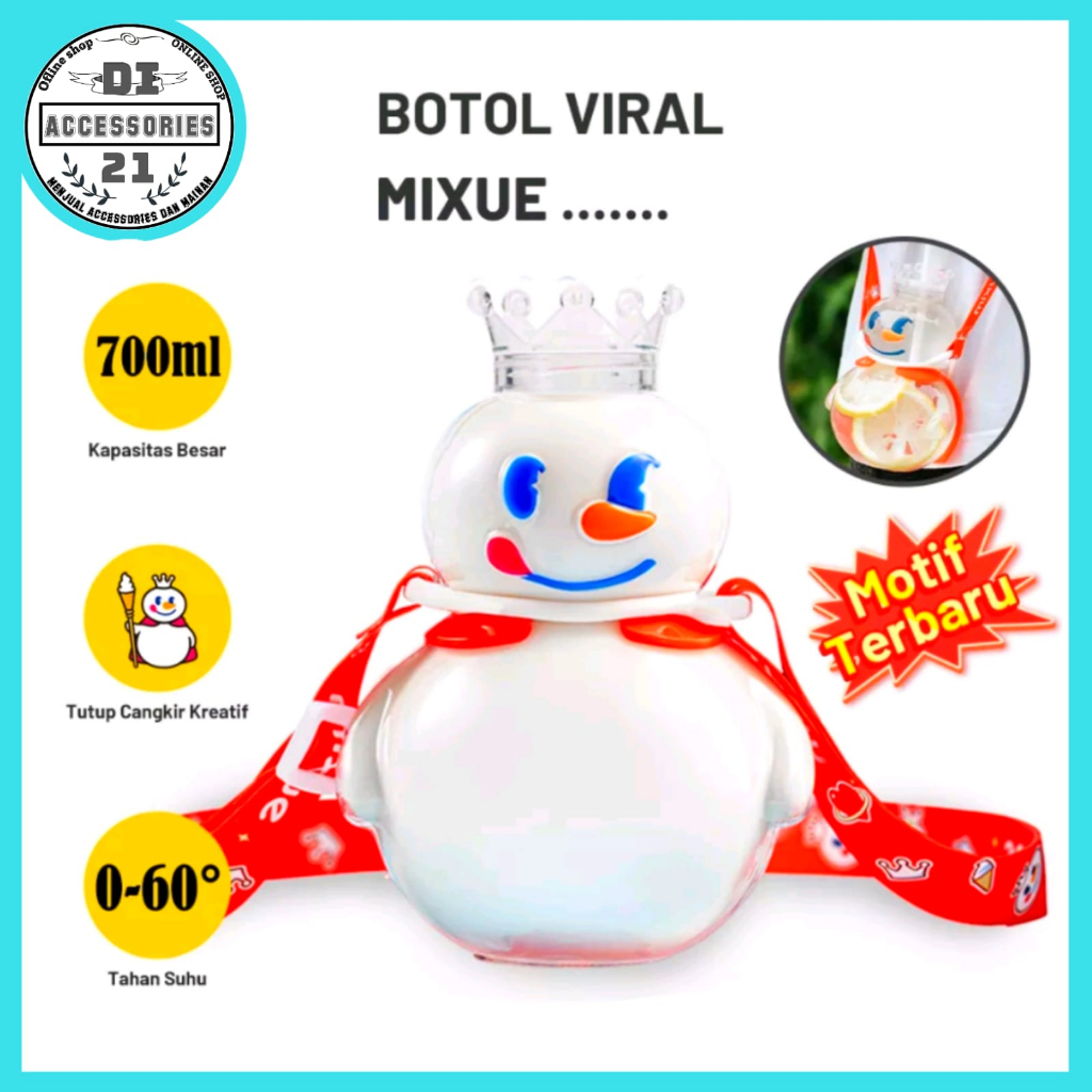 Jual Botol Mixue Snow King Tumbler Tempat Minum Mixue Viral 700ml Shopee Indonesia 2121