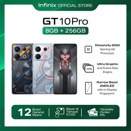Jual Infinix Gt 10 Pro 8256gb Up To 16gb Extended Ram Dimensity 8050 5g 667 Amoled Fhd 5730