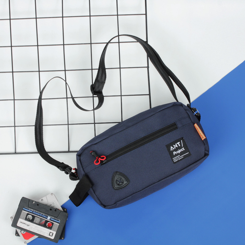 Jual ANT Project - Tas Selempang 2 in 1 Pouch SlingBag ANT 301 NAVY ...