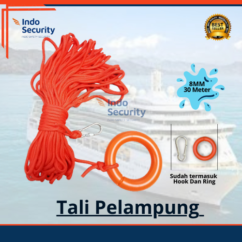 Jual Tali Pelampung Floating Ring Rescue Rope 8MM 30 Meter | Shopee ...