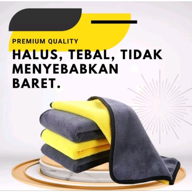 Jual KAIN LAP MICROFIBER ABU KUNING 30X30 cm | Shopee Indonesia