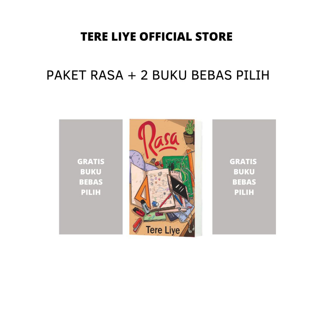 Jual Tere Liye - Paket Rasa + Gratis 2 Buku Bebas Pilih | Shopee Indonesia
