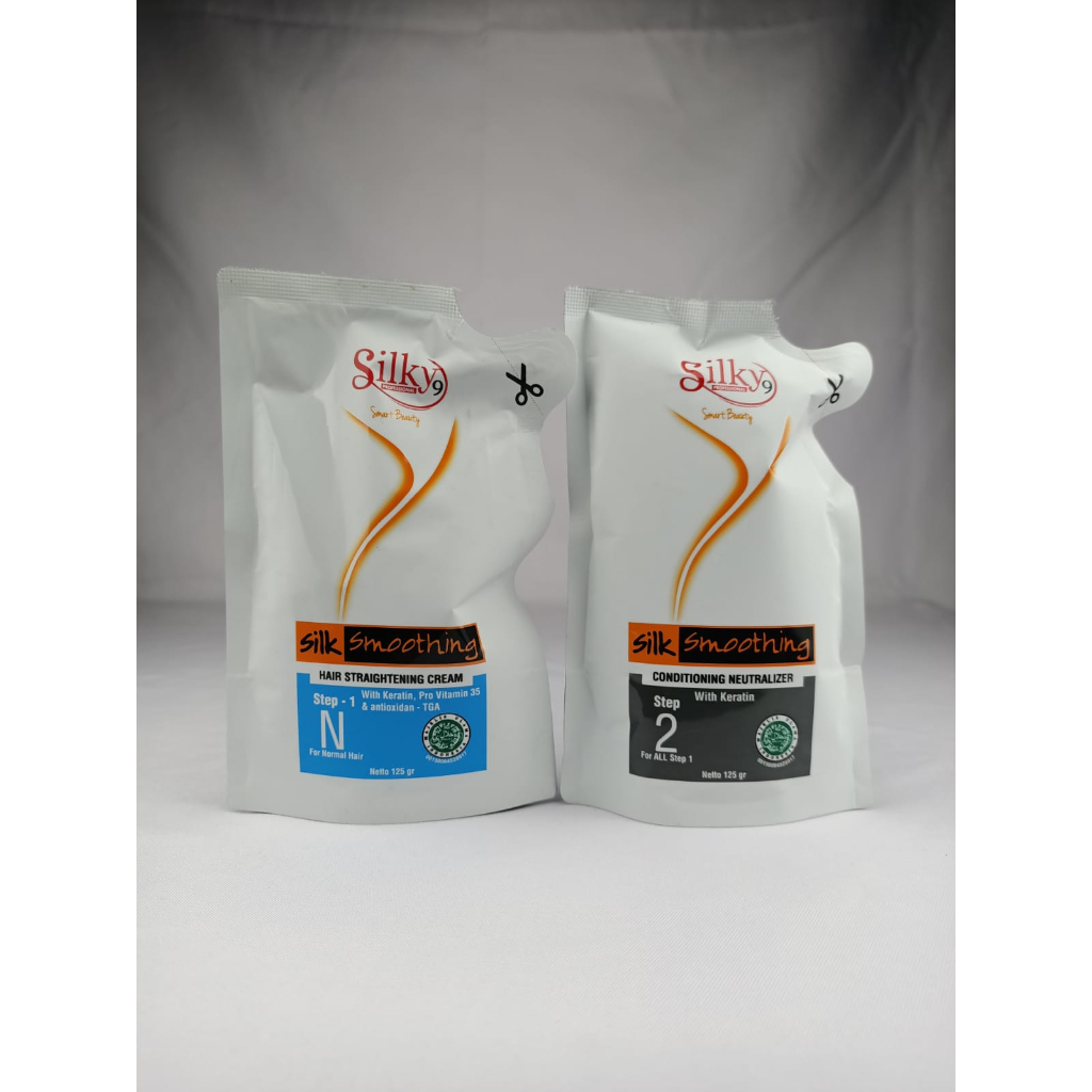 Jual Silky 9 Professional Smoothing Sutra Small Pouch Set step 1 + 2 ...