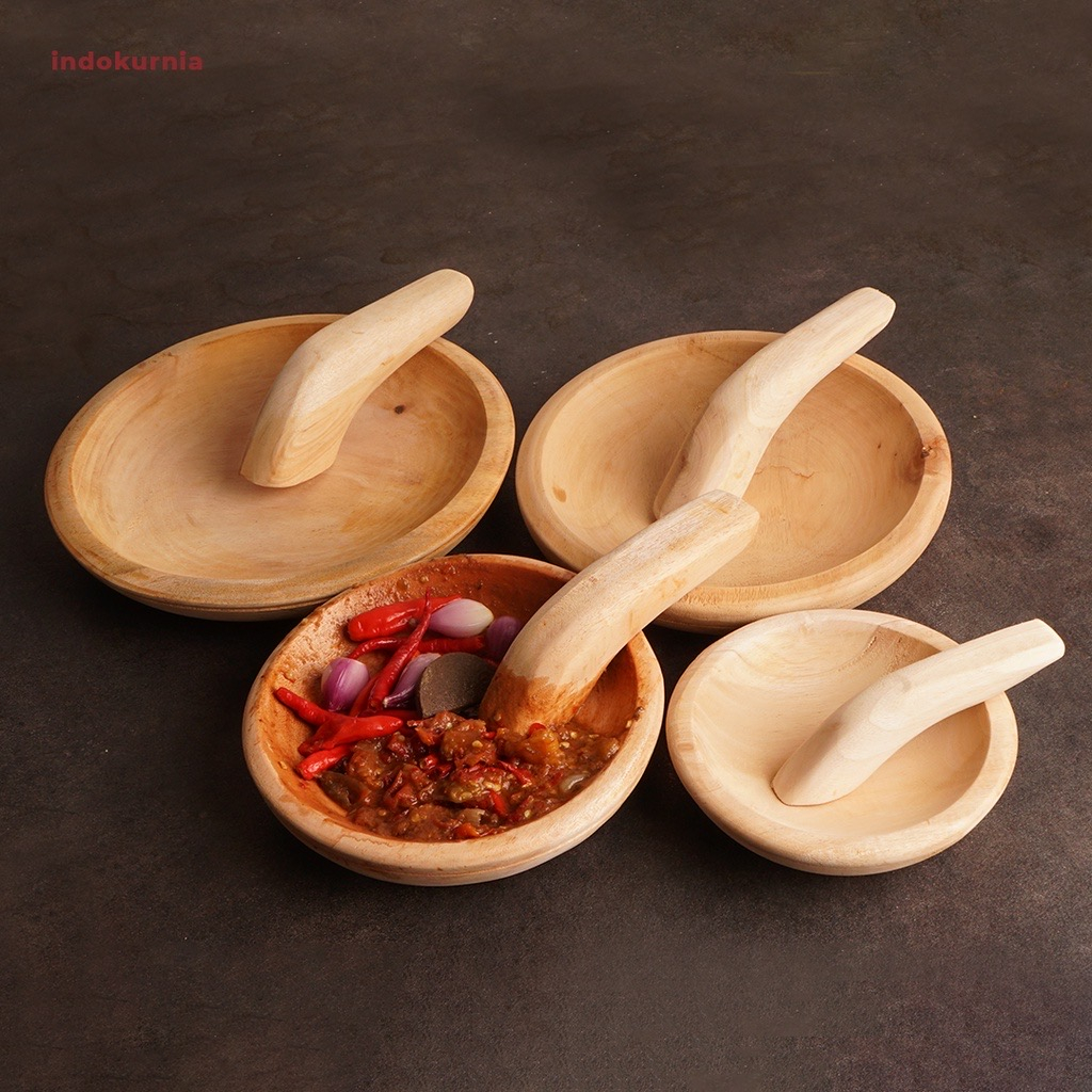 Jual COBEK KAYU MAHONI LAMTORO KUAT COWEK UKURAN 8 15 20 ULEKAN SAMBAL ...