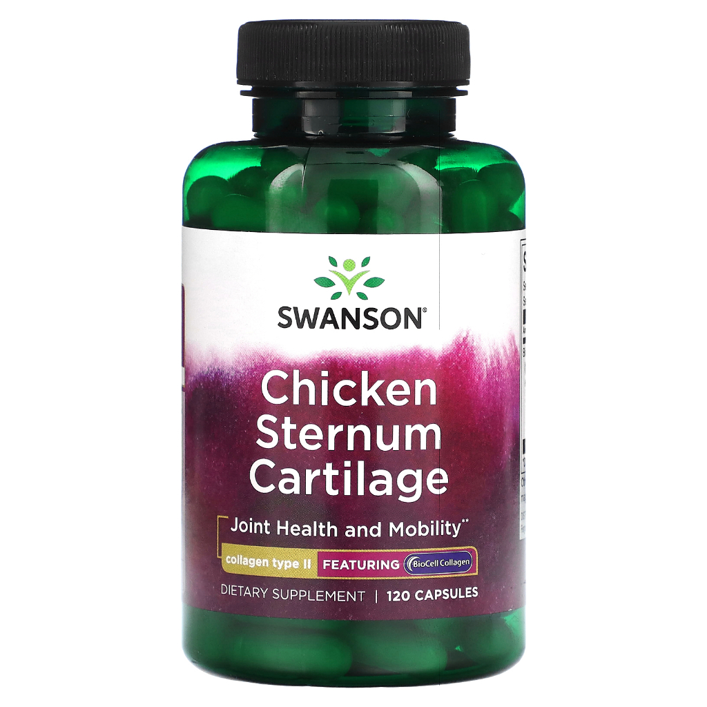 Jual Swanson, Chicken Sternum Cartilage, 120 Capsules | Shopee Indonesia