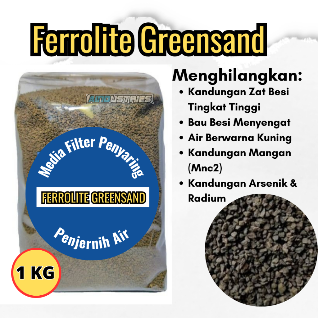 Jual Ferolite Greensand Super Media Filter Penjernih Penyaring Air