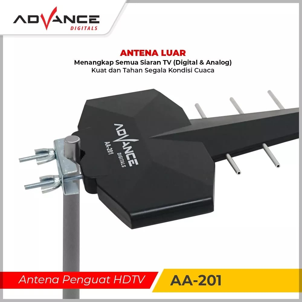 Jual Advance AA-201 Antena Outdoor Digital Analog UHF DVD-T2 Bisa Untuk ...