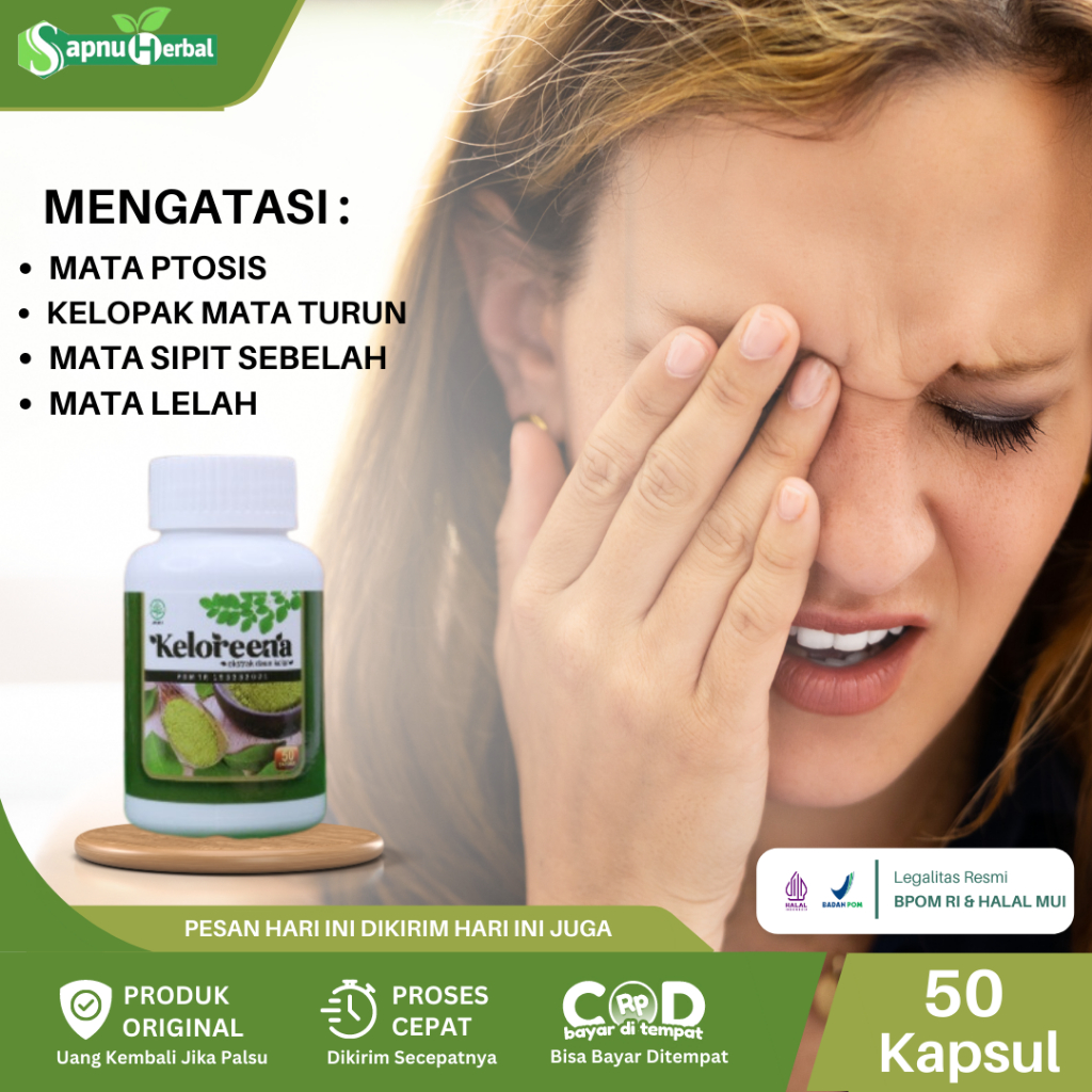 Jual Obat Kelopak Mata Turun Mata Ptosis Mata Sipit Sebelah Mata