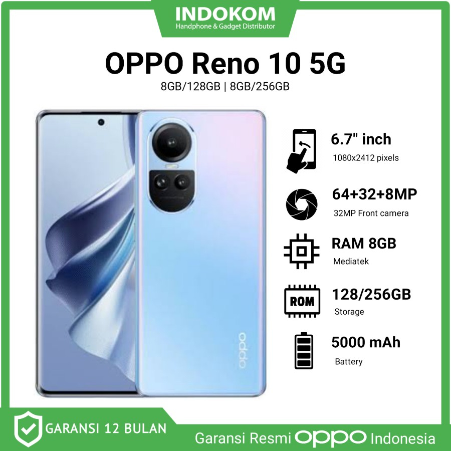 Jual Oppo Reno 10 Pro 5G RAM 12GB/256GB - Garansi Resmi | Shopee Indonesia