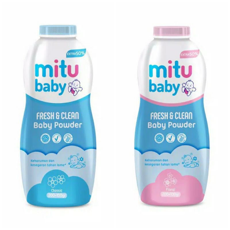 Jual Mitu Baby Fresh & Clean Baby Powder | Shopee Indonesia