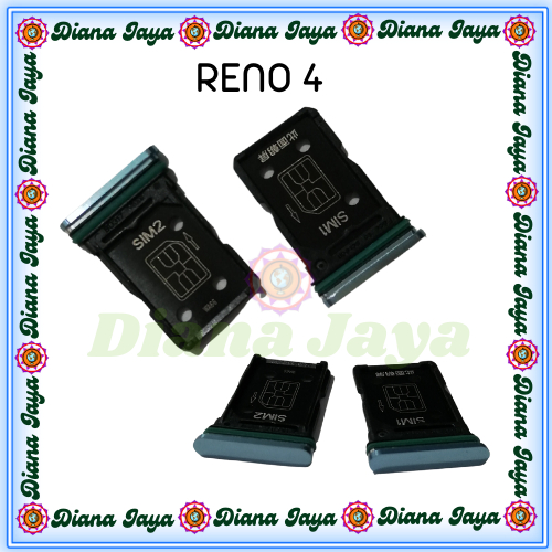 Tiroir Carte SIM Remplacement Pour Oppo Reno - Qualité Origine Avec Aiguille - Noir