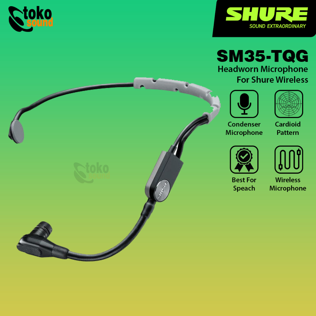 Jual Shure SM35 Headworn Condenser Microphone Original | Shopee Indonesia