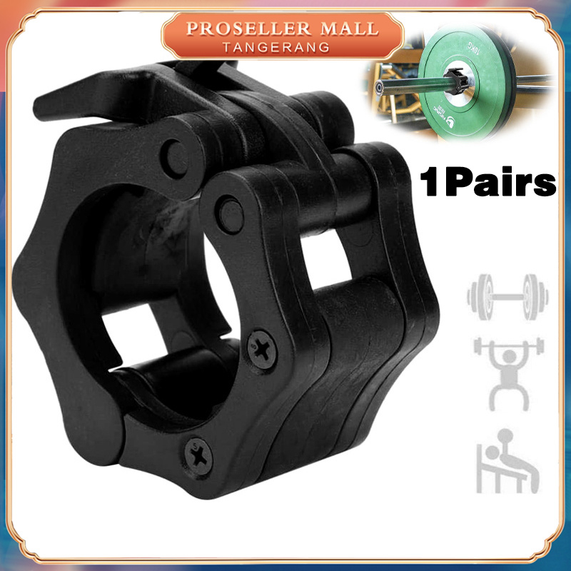 Jual Dumbbell Barbell Lock Clamp 2 Pcs Collar Barbells Kunci Dumbell