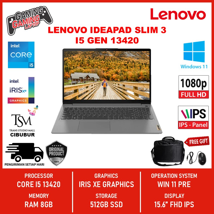 Jual Laptop Lenovo Ideapad Slim Intel I Gb Ssd Windows