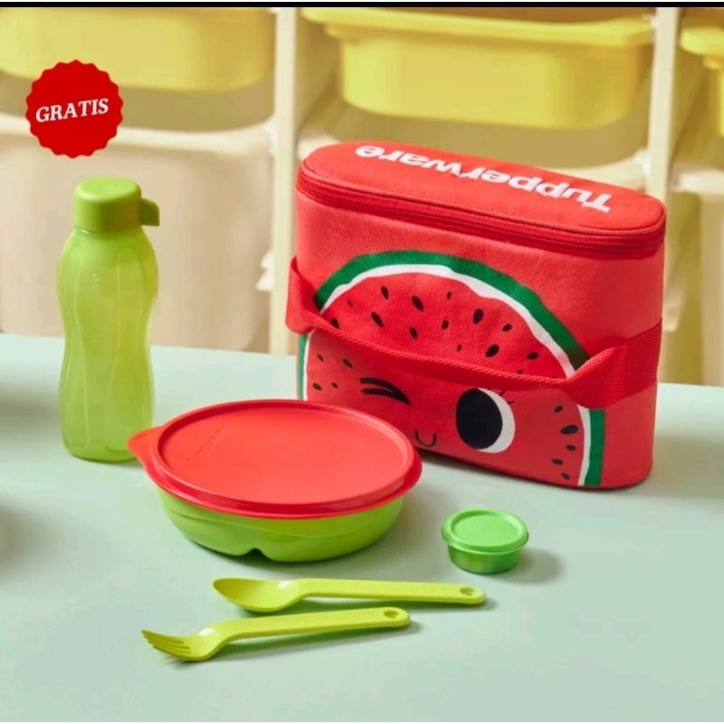 Jual Tupperware Kids Lunch Set/Tas Kotak Makan Anak Tupperware | Shopee ...