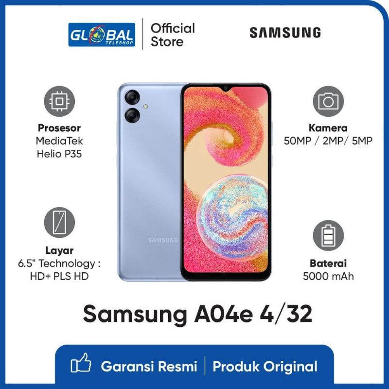 Jual Samsung Galaxy A04e Smartphone (3/32GB) Garansi Resmi | Shopee ...