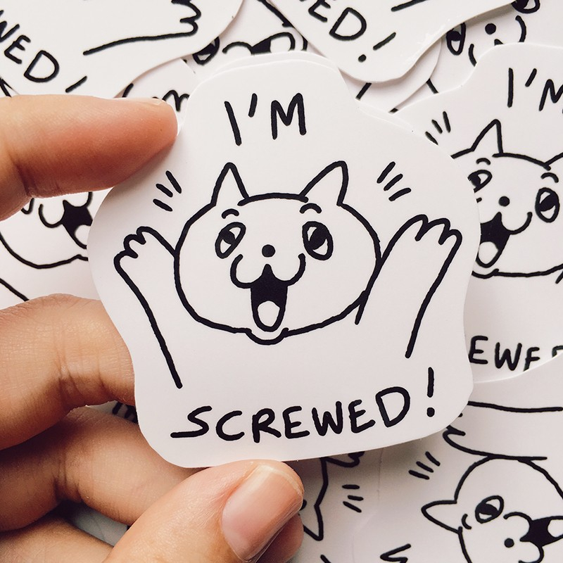 Jual I'm Screwed - Vinyl Sticker | Shopee Indonesia