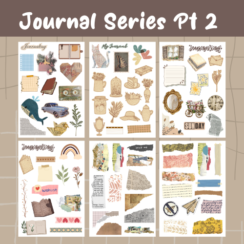 Jual [part 2] journal stickers | stiker untuk journal dan scrapbook ...
