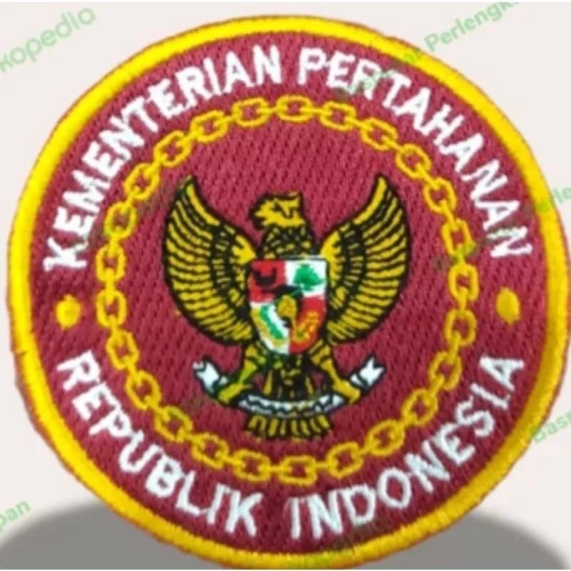 Jual Patch Logo Kemhan Terbaru Bedge Kementrian Pertahanan Logo Bordir ...