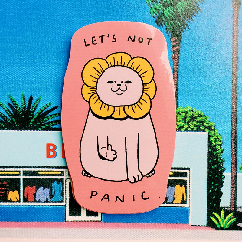 Jual Let's Not Panic - Vinyl Sticker | Shopee Indonesia