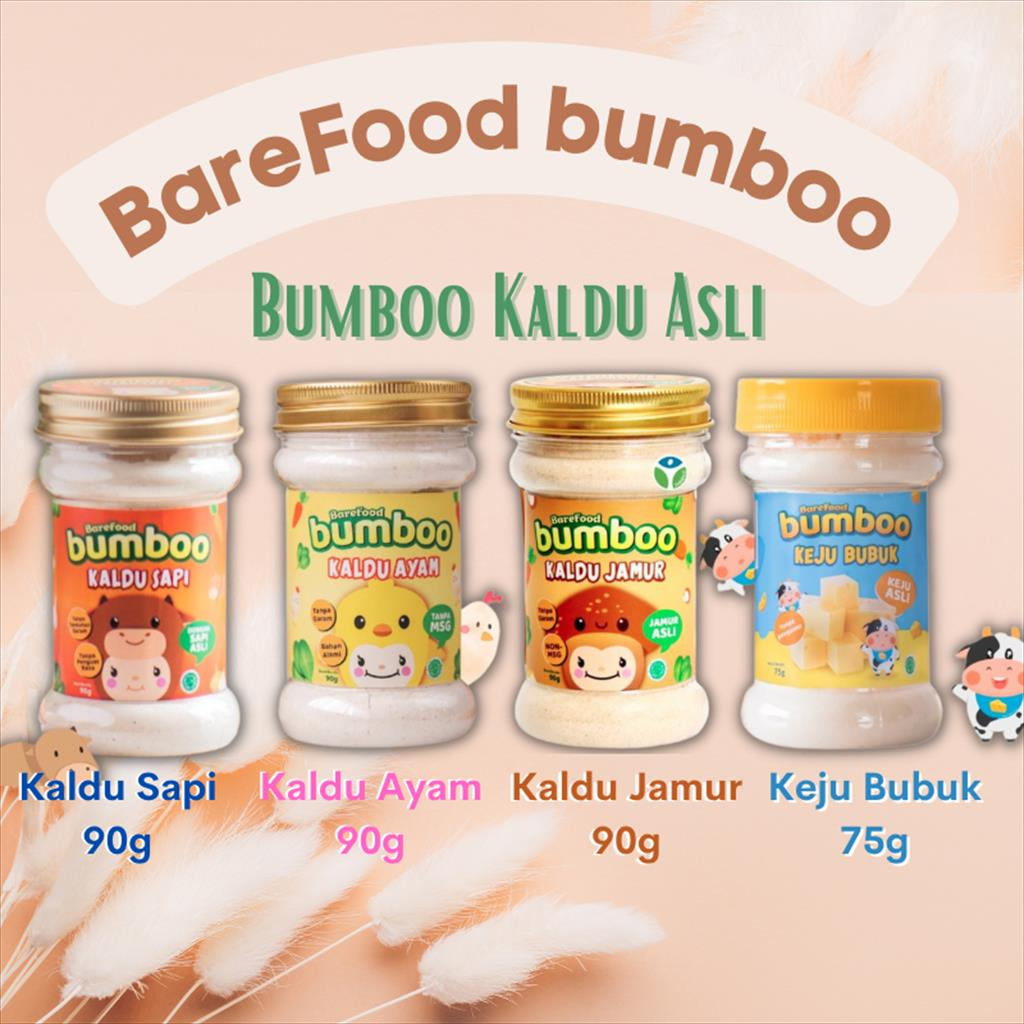 Jual Barefood Bumboo Kaldu Sapi / Ayam / Jamur / Bubuk Keju - Kaldu ...