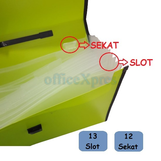 Jual Map Tas Expanding File F4 , B6 FOLIO GIRO Portabel 13 Sekat Warna ...