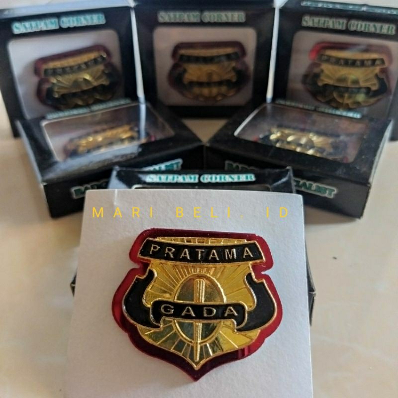 Jual LENCANA GADA PRATAMA SATPAM SECURITY - PIN GADA PRATAMA SATPAM