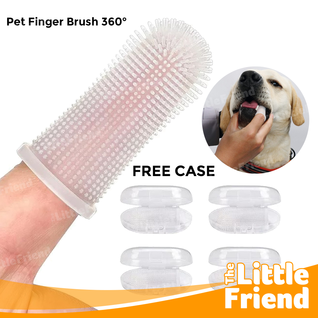 Jual Sikat Gigi Jari Anjing Kucing Hewan Silikon Pet Finger Toothbrush
