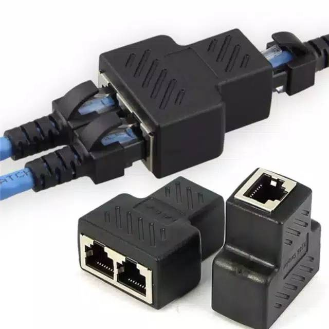 Jual COUPLER DOUBLE RJ45 FEMALE FEMALE Barel Barrel RJ 45 cat5 cat6 ...