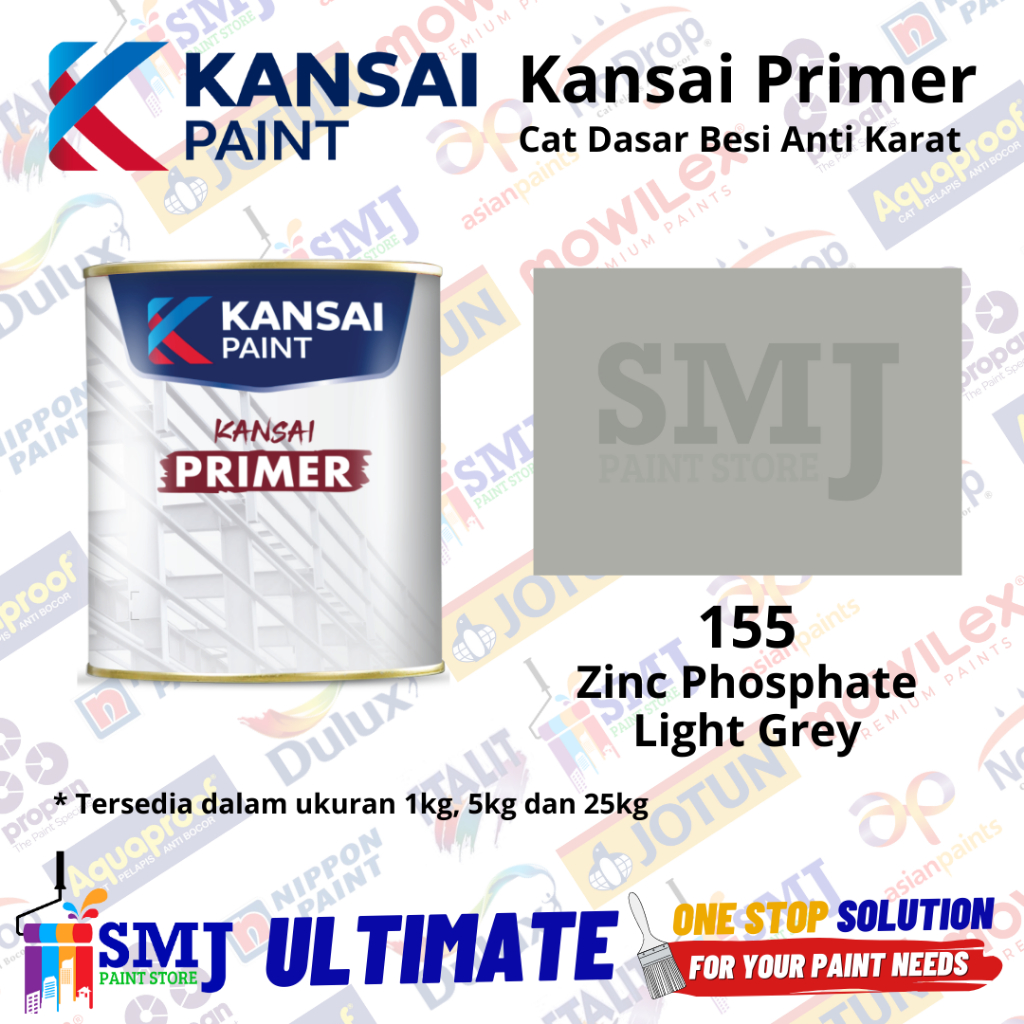 Jual Cat Anti Karat Meni Besi KANSAI ZINC CHROMATE / PHOSPHATE LIGHT